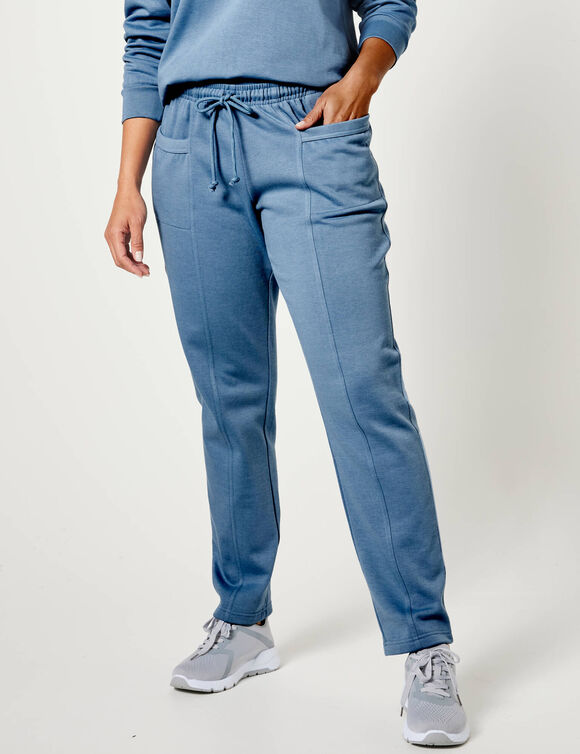 Pantalon jogging, molleton gratté (bleu jean) Pantalon jogging, molleton gratté (bleu jean)